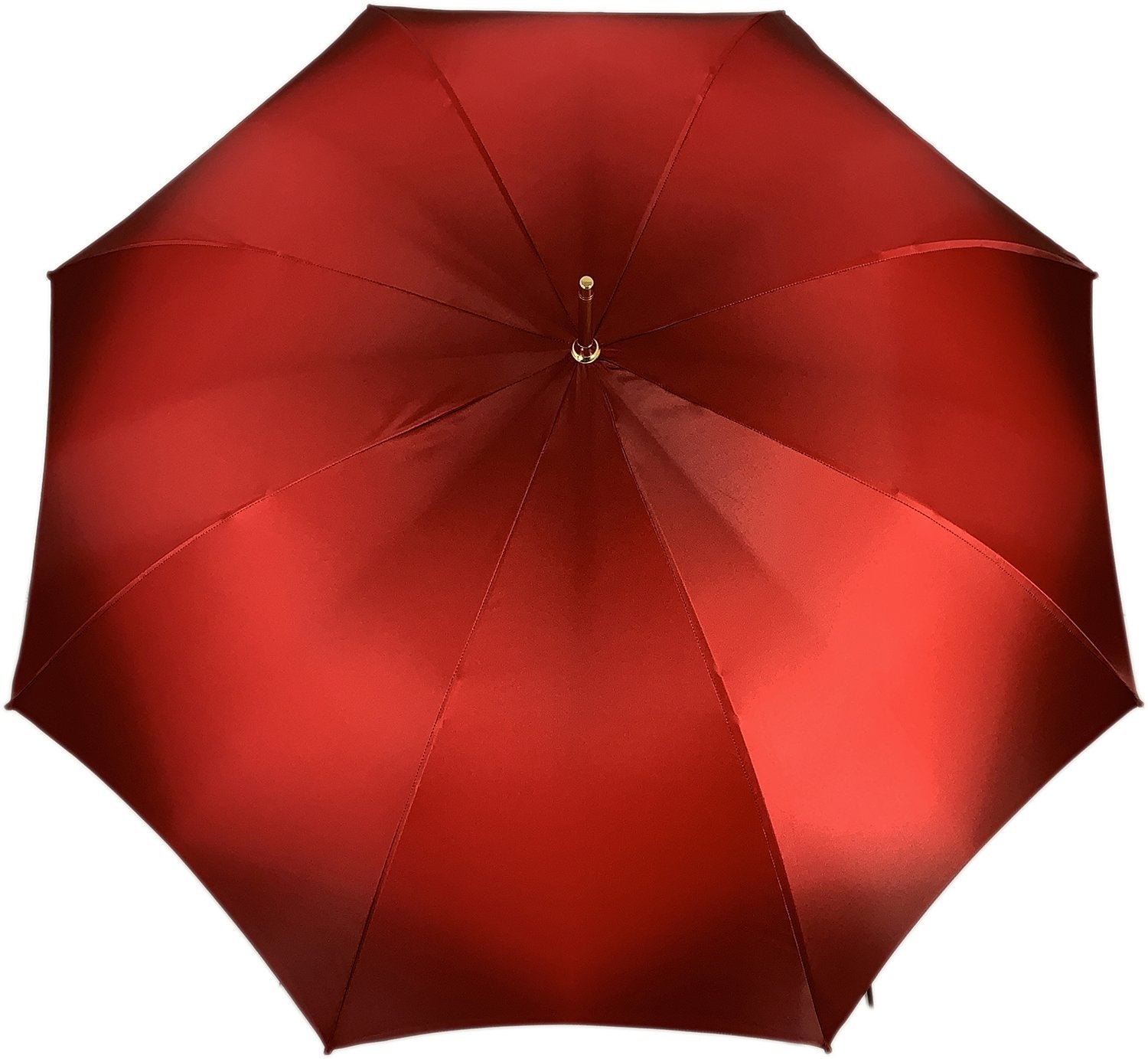 Beautiful Red Women's Umbrella with Printed Peacock Design