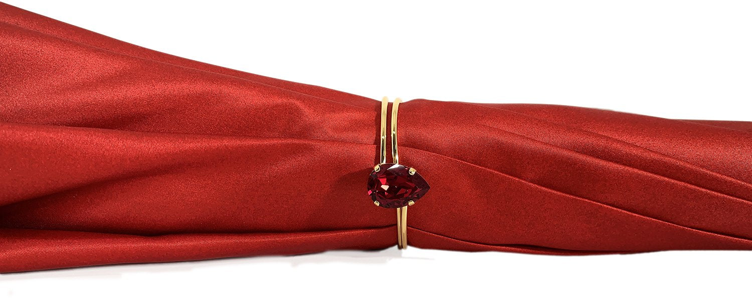 Il Marchesato Bright Red small roses Women's Umbrella - il-marchesato