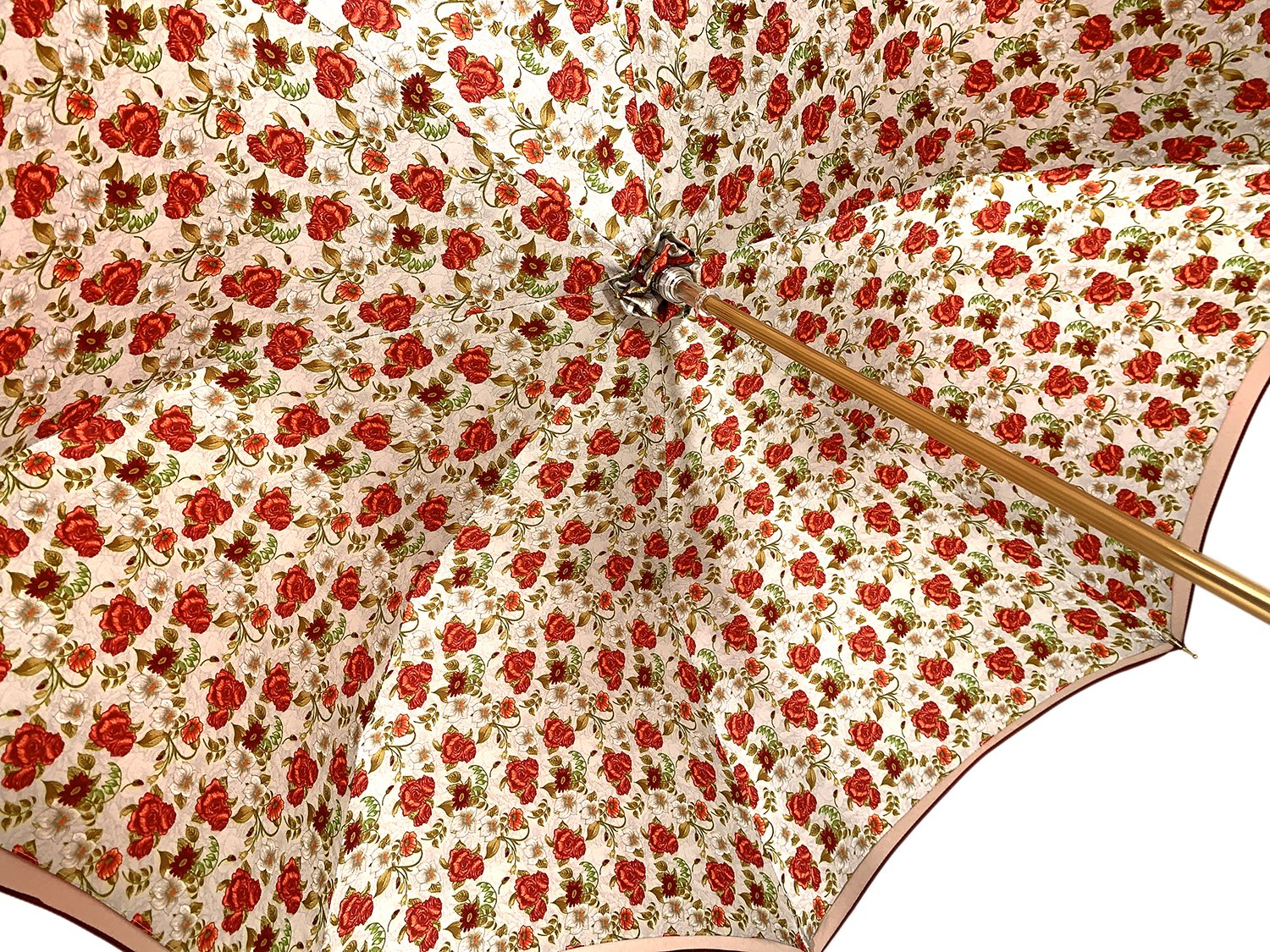 Il Marchesato Bright Red small roses Women's Umbrella - il-marchesato