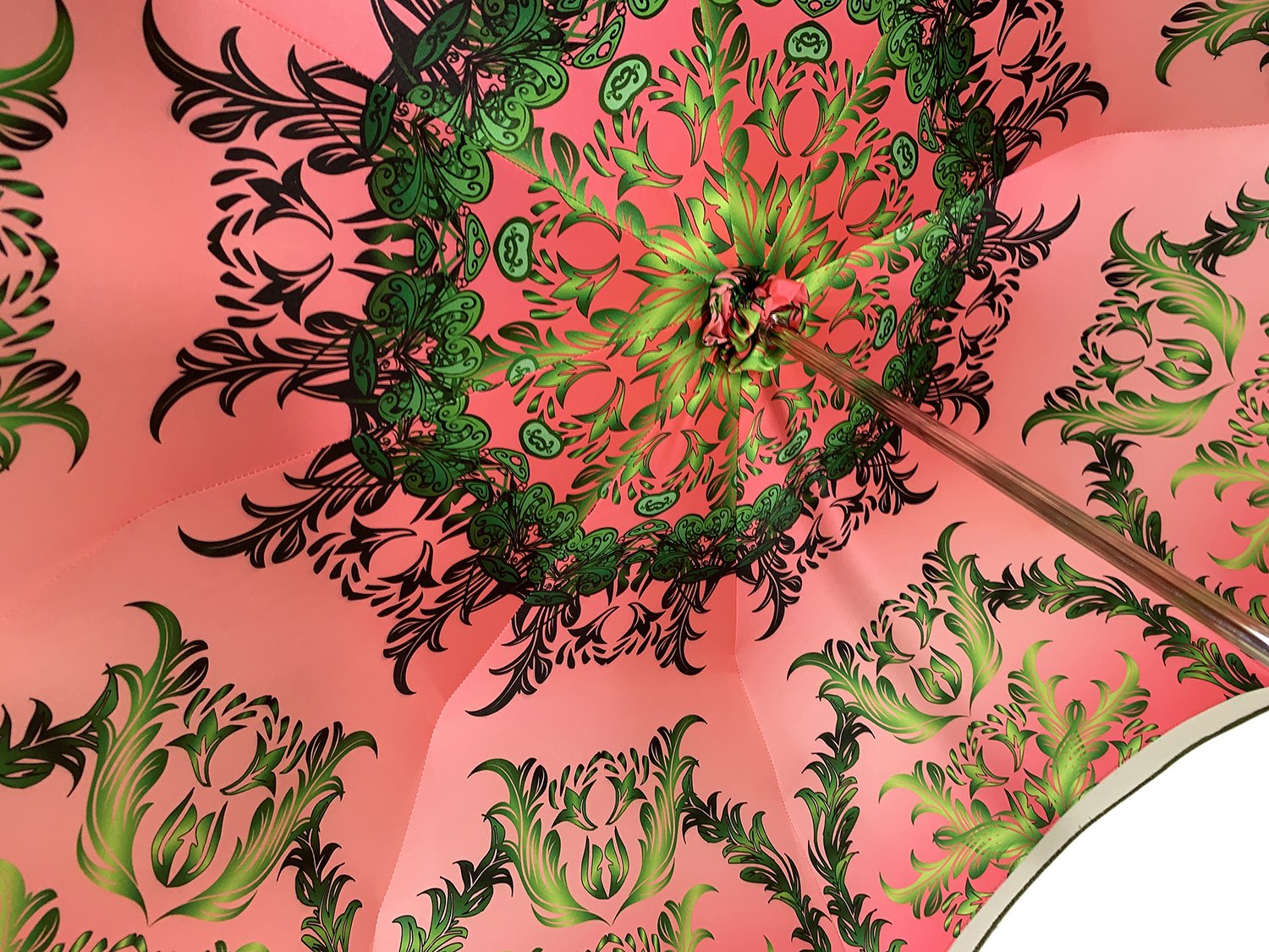 Il Marchesato Limited Edition Green and Rose abstract design - il-marchesato