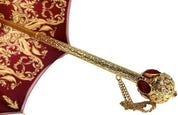 Il Marchesato ombrelli Burgundy crown design - Mylord red stones Handle - il-marchesato