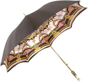 "Classic" brown and pink, Chain design - Fantastic pearl handle - il-marchesato