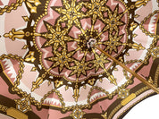 "Classic" brown and pink, Chain design - Fantastic pearl handle - il-marchesato
