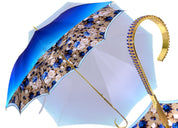 Heavenly Umbrella - Blue Roses interior - Handcrafted - il-marchesato