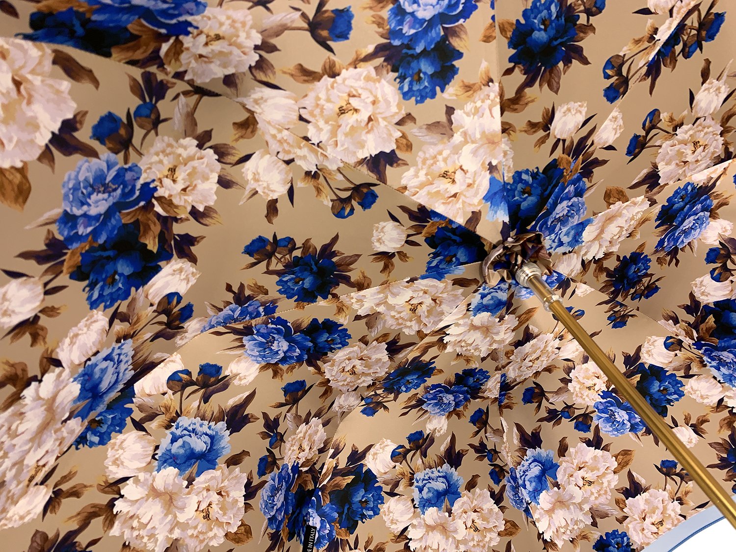 Heavenly Umbrella - Blue Roses interior - Handcrafted - il-marchesato