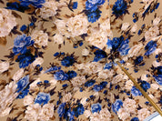 Heavenly Umbrella - Blue Roses interior - Handcrafted - il-marchesato