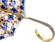 Heavenly Umbrella - Blue Roses interior - Handcrafted - il-marchesato