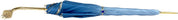 Light Blue Flowers Umbrella, Double Cloth - IL MARCHESATO LUXURY UMBRELLAS, CANES AND SHOEHORNS