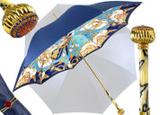 double cloth umbrella blue navi Marchesato
