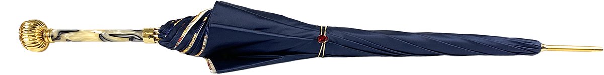 Fantasy Blue Women's Umbrella - IL MARCHESATO LUXURY UMBRELLAS, CANES AND SHOEHORNS