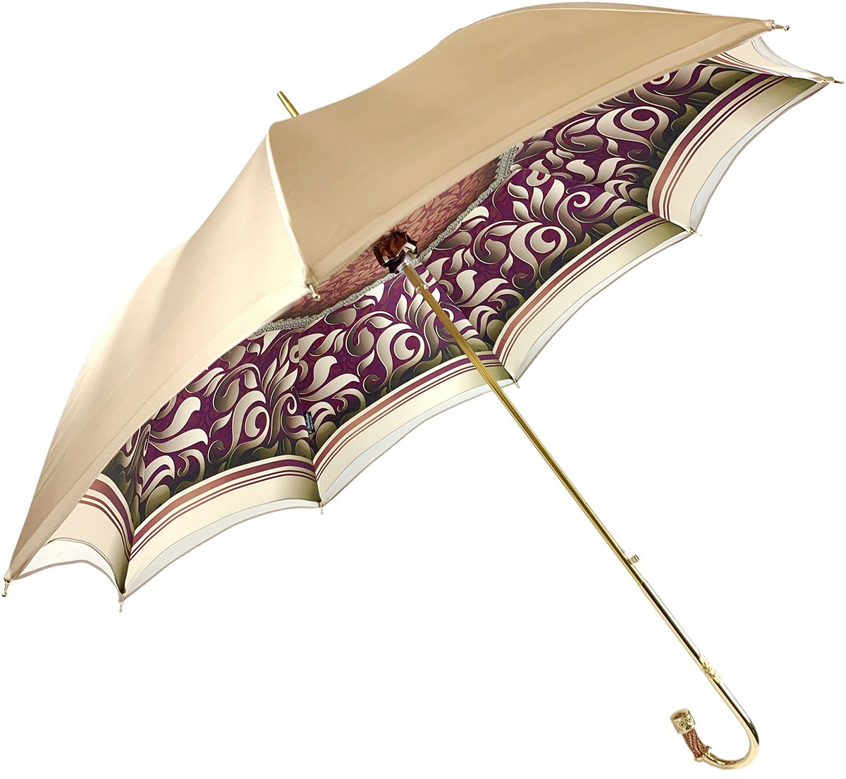 Lilac Flowers Umbrella, Double Cloth Fashionable Women's Umbrellas –  ilMarchesato - Luxury Umbrellas, Canes and Shoehorns