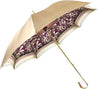 Handmade Cream Umbrella - Abstract Design - IL MARCHESATO LUXURY UMBRELLAS, CANES AND SHOEHORNS