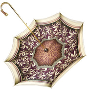 Handmade Cream Umbrella - Abstract Design - IL MARCHESATO LUXURY UMBRELLAS, CANES AND SHOEHORNS
