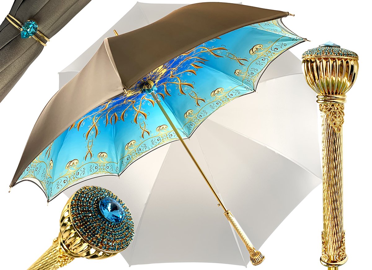 LUXURY AQUAMARINE UMBRELLA