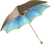 Elegant Gradient Gold Umbrella - IL MARCHESATO LUXURY UMBRELLAS, CANES AND SHOEHORNS
