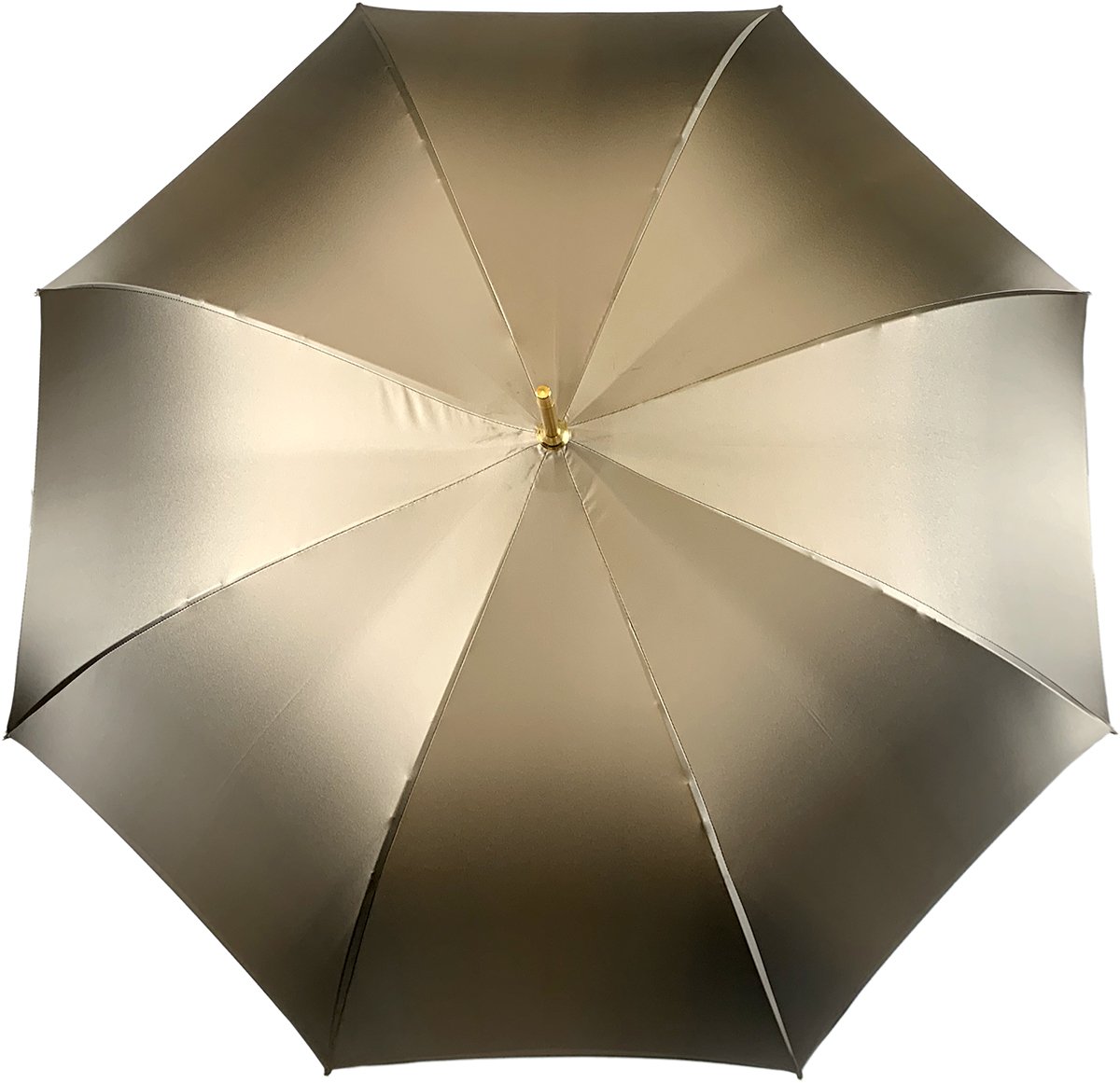 Elegant Gradient Gold Umbrella - IL MARCHESATO LUXURY UMBRELLAS, CANES AND SHOEHORNS