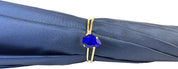 Blue Flowers Umbrella - IL MARCHESATO LUXURY UMBRELLAS, CANES AND SHOEHORNS
