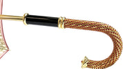 Luxurious Baroque Print Umbrella - IL MARCHESATO LUXURY UMBRELLAS, CANES AND SHOEHORNS
