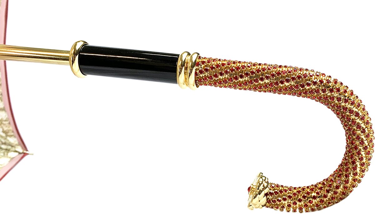 Luxurious Baroque Print Umbrella - IL MARCHESATO LUXURY UMBRELLAS, CANES AND SHOEHORNS
