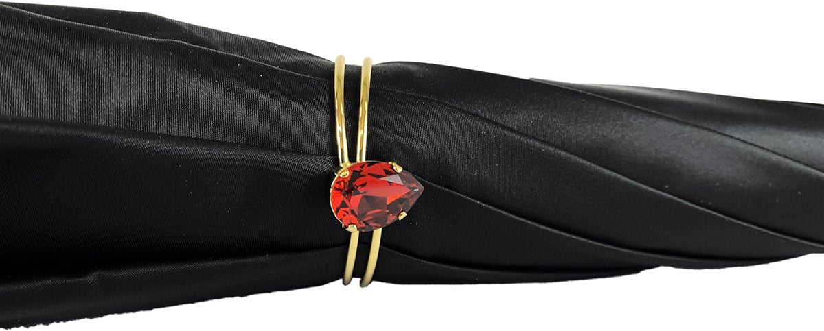 Black&Red Giraffe Print Pattern Inside - IL MARCHESATO LUXURY UMBRELLAS, CANES AND SHOEHORNS