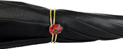 Black&Red Giraffe Print Pattern Inside - IL MARCHESATO LUXURY UMBRELLAS, CANES AND SHOEHORNS