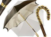 BROWN DOUBLE CLOTH UMBRELLA RHOMBUS