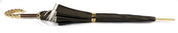 Brown Umbrella With Rhombus Pattern Inside - IL MARCHESATO LUXURY UMBRELLAS, CANES AND SHOEHORNS