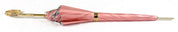 Beautiful Double Canopy Umbrella in a Luxurious Pink Satin - IL MARCHESATO LUXURY UMBRELLAS, CANES AND SHOEHORNS