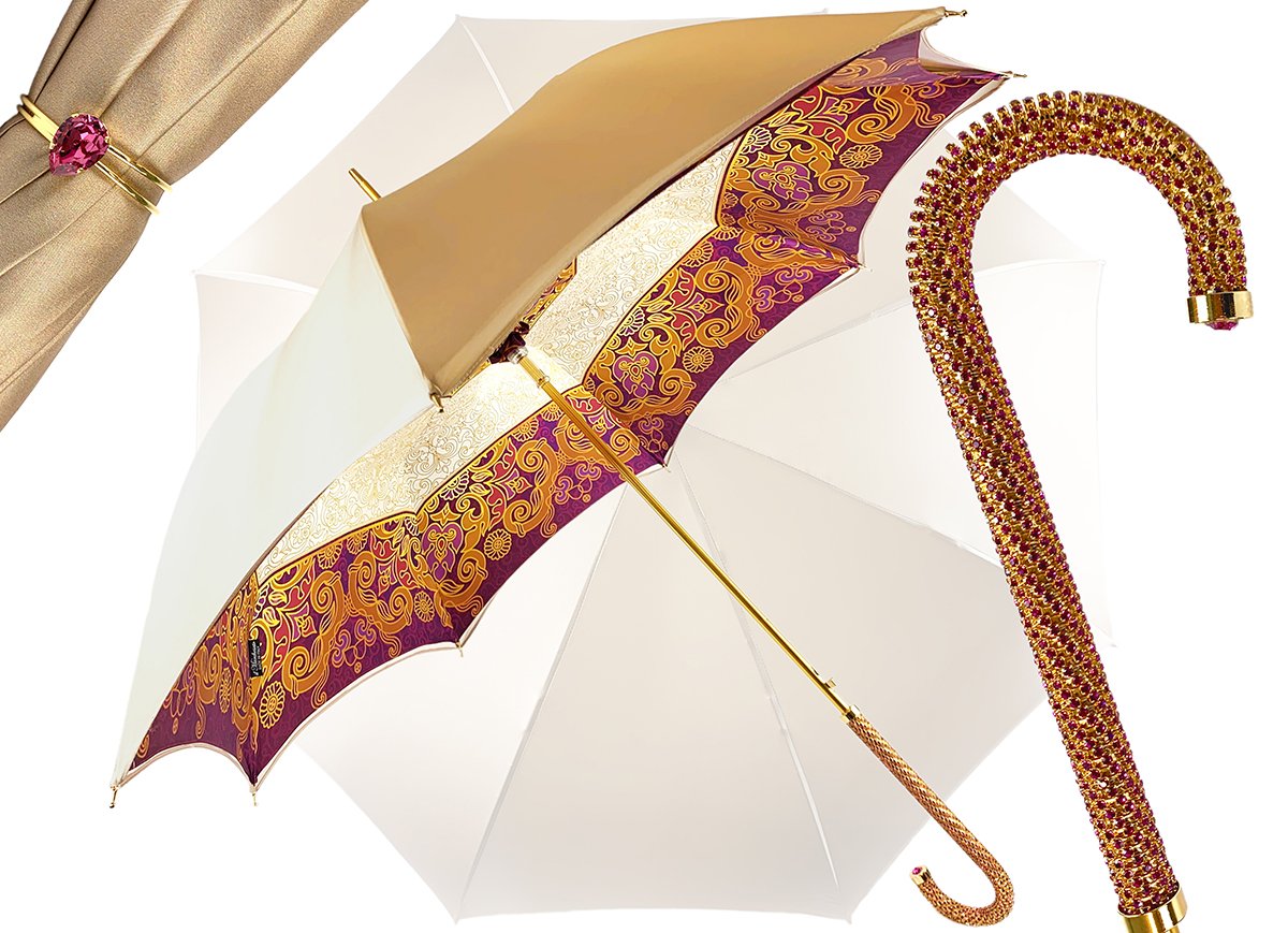 IL MARCHESATO DOUBLE LAYER CREAM UMBRELLA