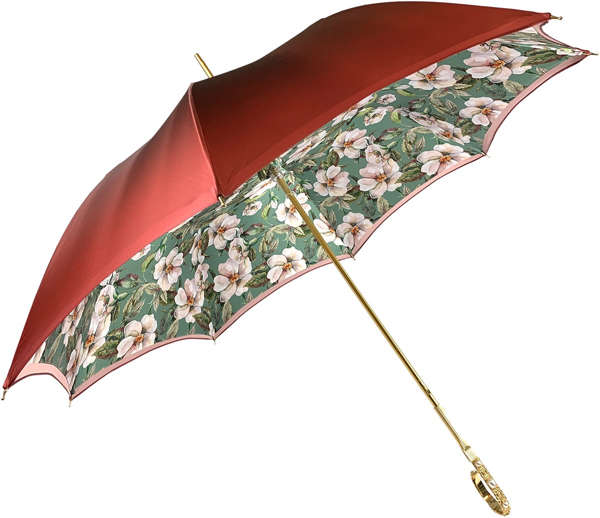 Elegant Burgundy Dot's Umbrella – ilMarchesato - Luxury Umbrellas, Canes  and Shoehorns