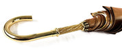 Superb Bronze Color Umbrella With Chains Pattern - IL MARCHESATO LUXURY UMBRELLAS, CANES AND SHOEHORNS
