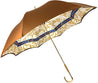 Superb Bronze Color Umbrella With Chains Pattern - IL MARCHESATO LUXURY UMBRELLAS, CANES AND SHOEHORNS