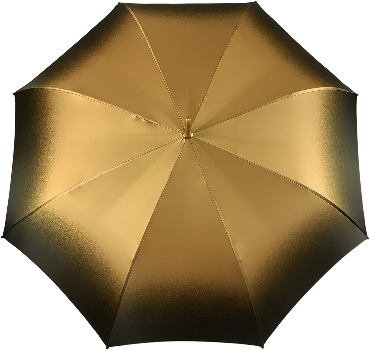 Double Cloth Gold Shaded Dahlia Umbrella - IL MARCHESATO LUXURY UMBRELLAS, CANES AND SHOEHORNS
