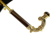 Double Cloth Gold Shaded Dahlia Umbrella - IL MARCHESATO LUXURY UMBRELLAS, CANES AND SHOEHORNS