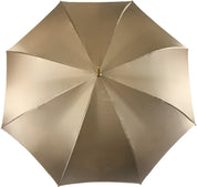 Gorgeous Cream Color Umbrella With Double Fabric - IL MARCHESATO LUXURY UMBRELLAS, CANES AND SHOEHORNS