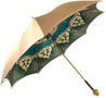 Gorgeous Cream Color Umbrella With Double Fabric - IL MARCHESATO LUXURY UMBRELLAS, CANES AND SHOEHORNS