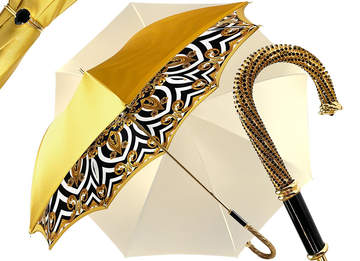 Umbrella Double Yellow Gold Cloth