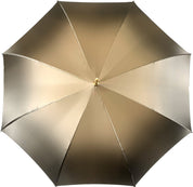 Double Cloth Umbrella In A Fantastic Chocolate Color - IL MARCHESATO LUXURY UMBRELLAS, CANES AND SHOEHORNS