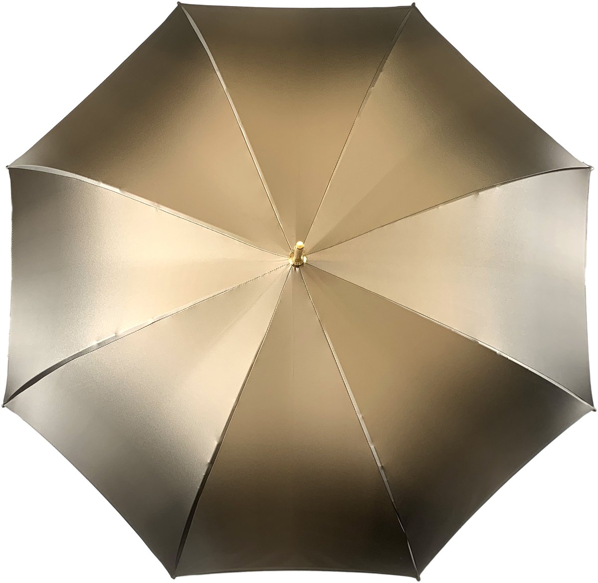 Double Cloth Umbrella In A Fantastic Chocolate Color - IL MARCHESATO LUXURY UMBRELLAS, CANES AND SHOEHORNS