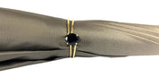 Double Cloth Umbrella In A Fantastic Chocolate Color - IL MARCHESATO LUXURY UMBRELLAS, CANES AND SHOEHORNS
