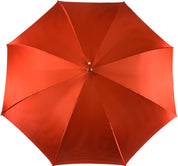 Elegant Internally Leopard Print Umbrella, Double Cloth - IL MARCHESATO LUXURY UMBRELLAS, CANES AND SHOEHORNS