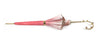 Fantastic light pink umbrella with Special flowered handle - IL MARCHESATO LUXURY UMBRELLAS, CANES AND SHOEHORNS