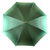 Fanciful Green Umbrella with Roses