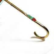 Fanciful Green Umbrella with Roses