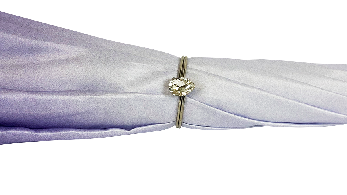 Sparkling Lilac Umbrella with Anemones