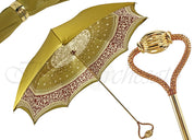 Original Umbrella with Heart handle and red Crystals