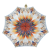 Wonderful light blue Umbrella with abstract marine design