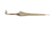 Elegant umbrella in animalier style and hand-enamelled Dog