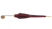 Burgundy shimmering with internal lace design