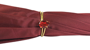 Burgundy shimmering with internal lace design